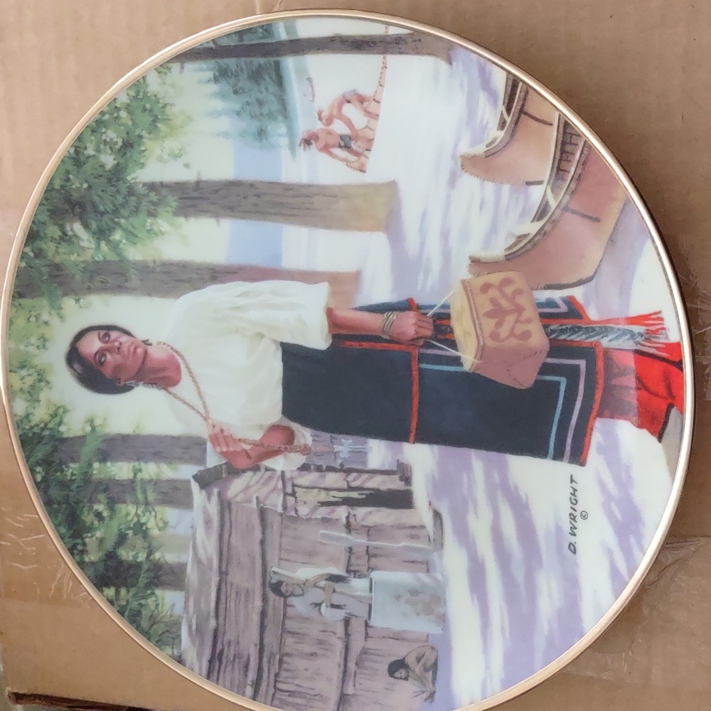 The Hamilton collection collector's plate 1990 lily of the mohawks